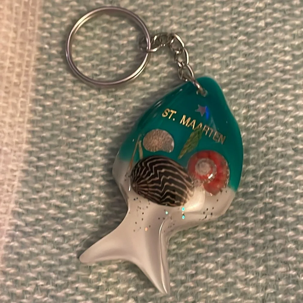 St. Maarten Fish Key Ring